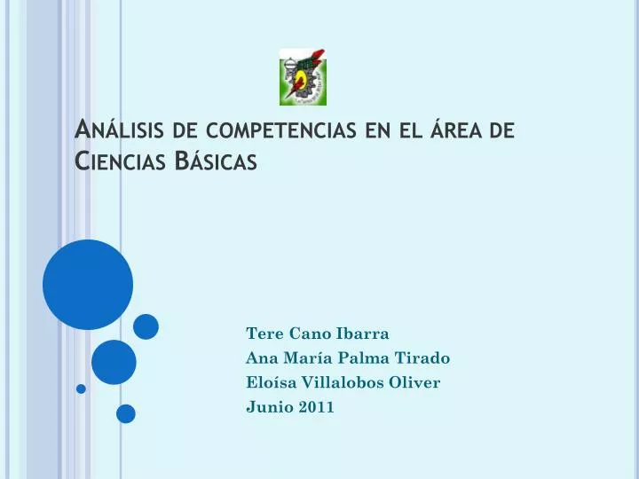 an lisis de competencias en el rea de ciencias b sicas