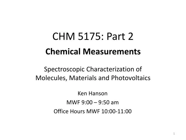 chm 5175 part 2