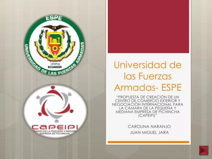 universidad de las fuerzas armadas espe