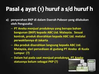 pasal 4 ayat 1 huruf a s d huruf h