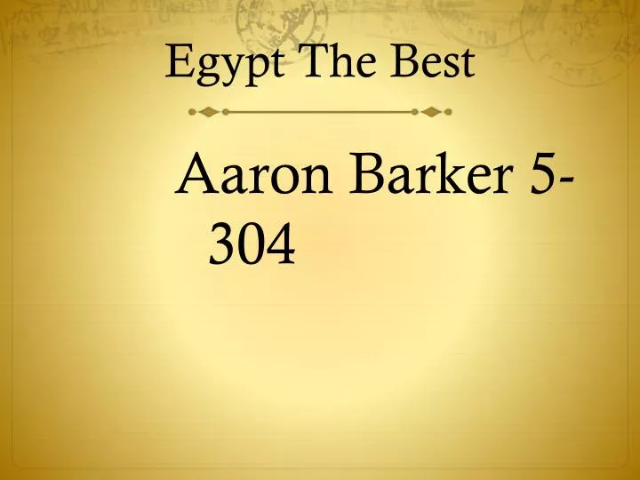 egypt the best