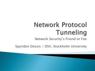 Network Protocol Tunneling