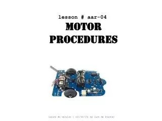 motor procedures