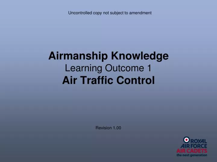 airmanship knowledge learning outcome 1 air traffic control