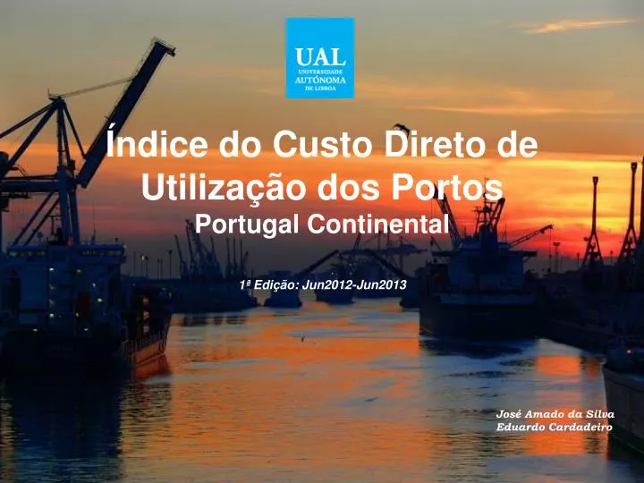 ndice do custo direto de utiliza o dos portos portugal continental