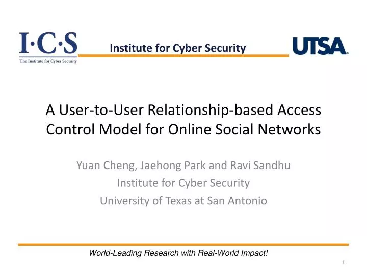 a user to user relationship based access control model for online social networks