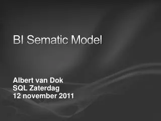 BI Sematic Model