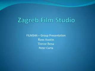 Zagreb Film Studio
