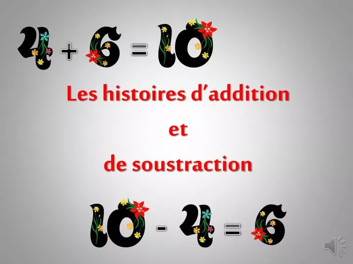 les histoires d addition et de soustraction