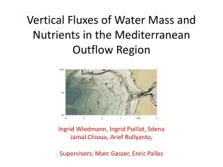 Vertical Fluxes of Water Mass and Nutrients in the Mediterranean Outflow Region
