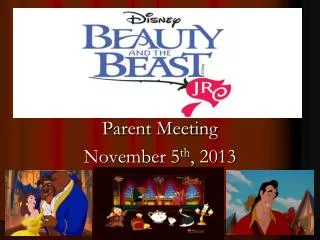 Parent Meeting November 5 th , 2013