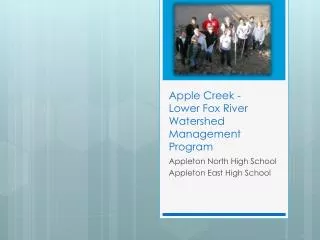 Apple Creek - Lower Fox River Watershed Management Program