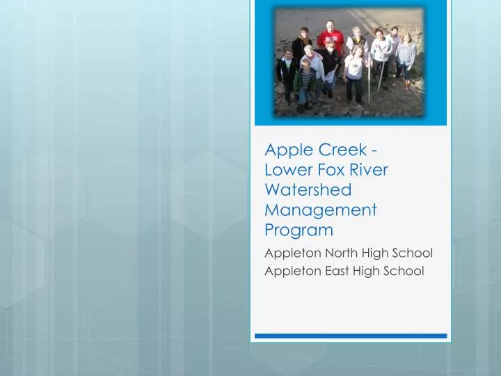 apple creek lower fox river watershed management program