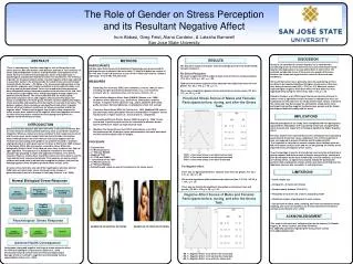 The Role of Gender on Stress Perception and its Resultant Negative Affect
