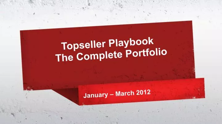 topseller playbook the complete portfolio