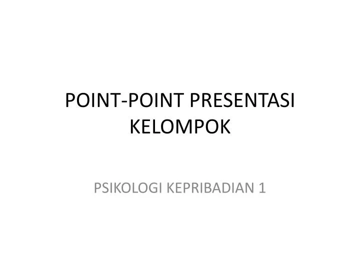 point point presentasi kelompok