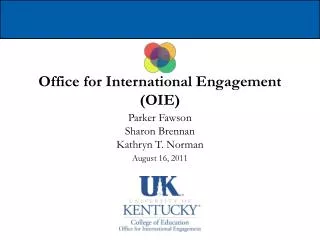 Office for International Engagement (OIE)