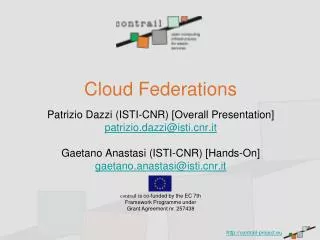 Cloud Federations