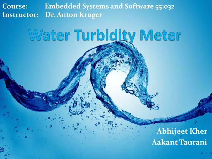 water turbidity meter