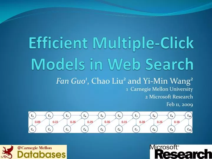 efficient multiple click models in web search