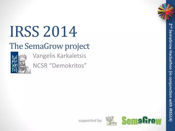 irss 2014 the semagrow project