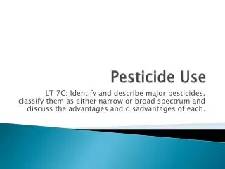 Pesticide Use