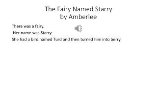 the fairy named starry by amberlee