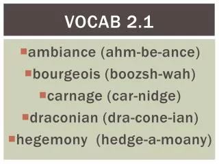 Vocab 2.1
