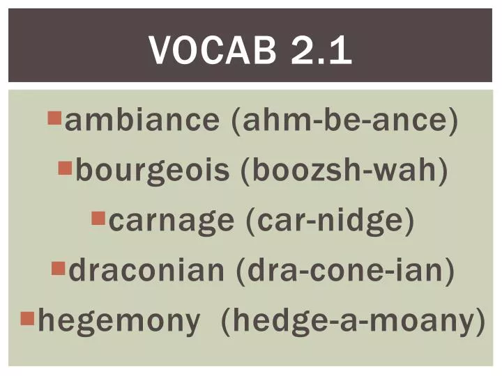 vocab 2 1