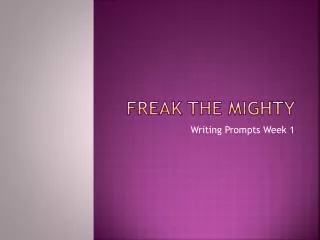 Freak The Mighty