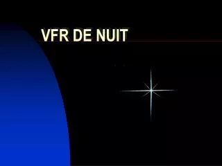 vfr de nuit