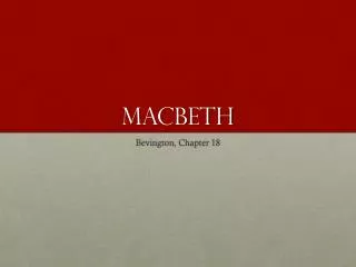 MACBETH