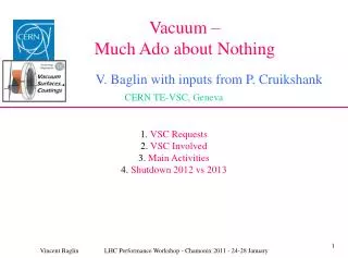 Vacuum – Much Ado about Nothing