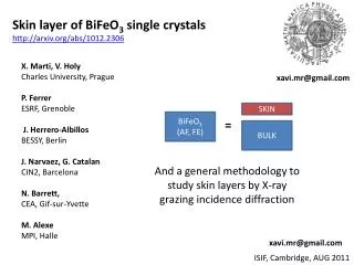 Skin layer of BiFeO 3 single crystals http://arxiv.org/abs/1012.2306