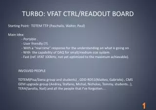 TURBO: VFAT CTRL/READOUT BOARD