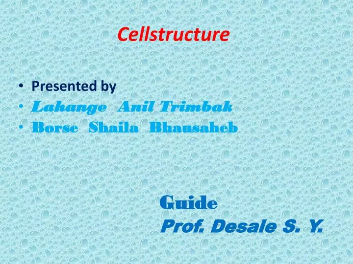 cellstructure