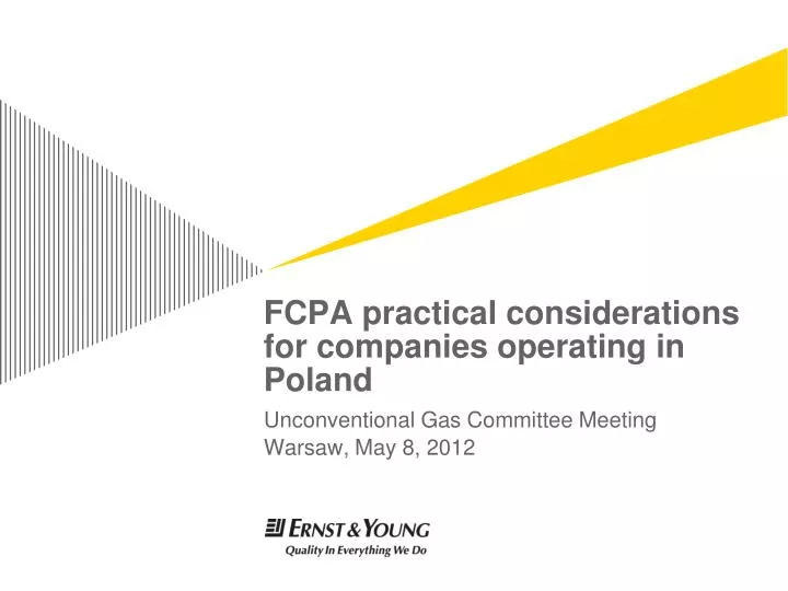 fcpa practical considerations for companies operating in poland