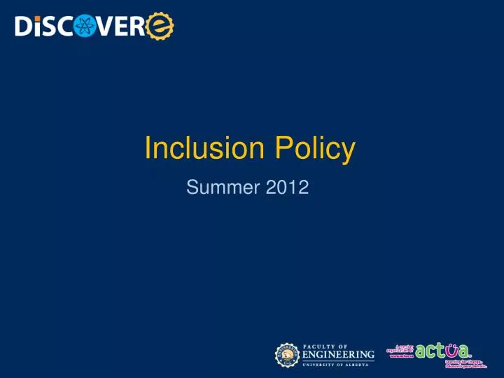 inclusion policy