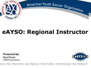 eAYSO: Regional Instructor