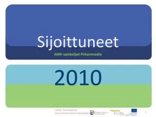 Sijoittuneet