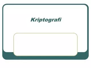 kriptografi