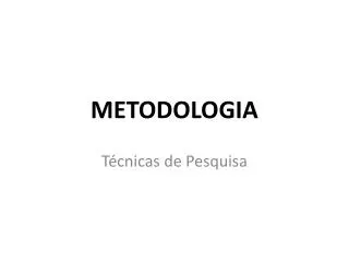 metodologia