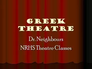 GREEK theatre
