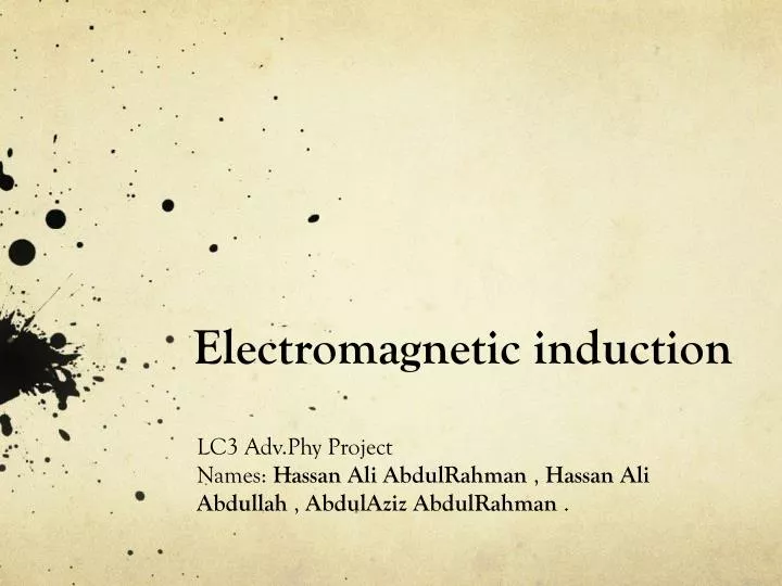 electromagnetic induction