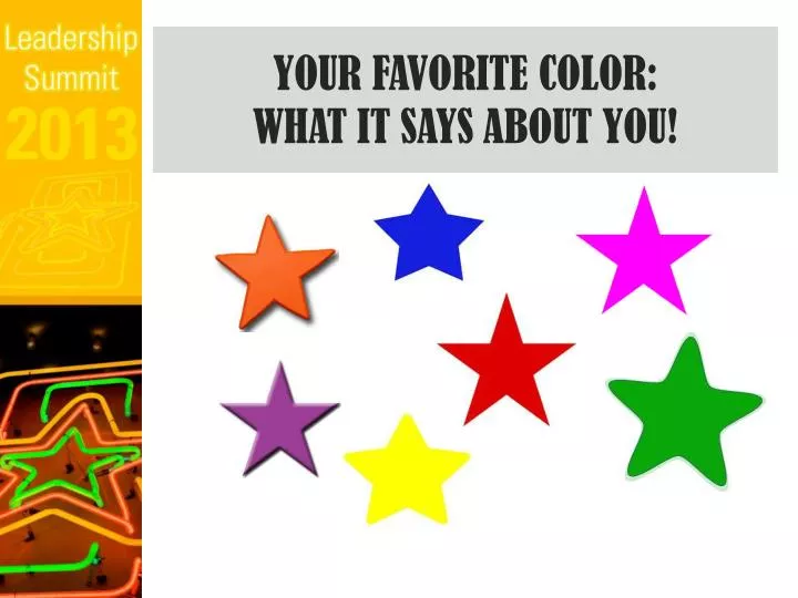 your fav orite color what it says about you