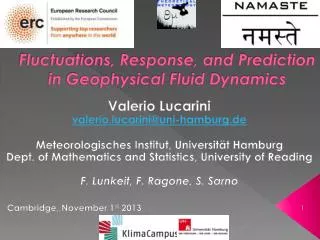 Fluctuations, Response, and Prediction in Geophysical Fluid Dynamics