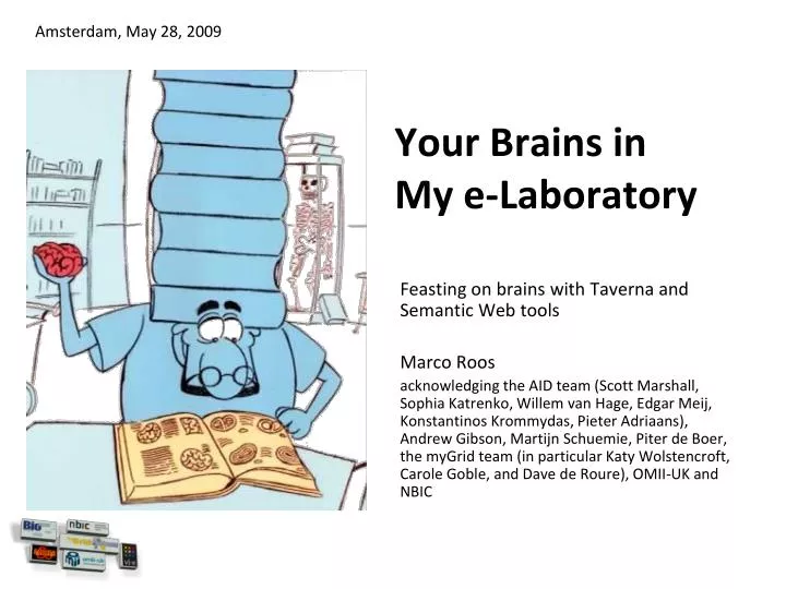 your brains in my e laboratory