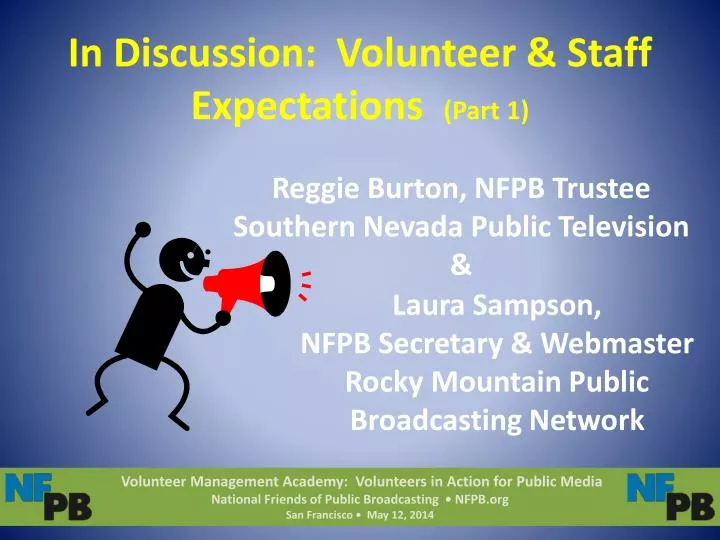 in discussion volunteer staff expectations part 1