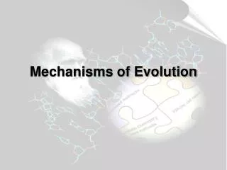 Mechanisms of Evolution