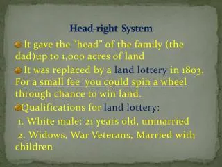 Head-right System